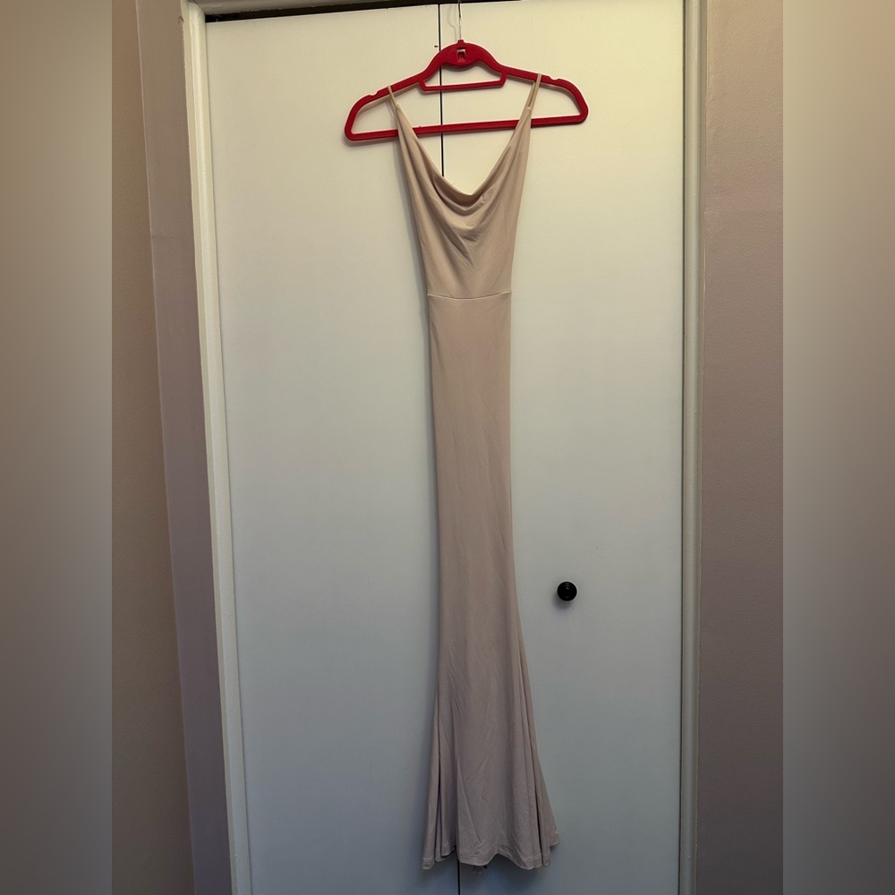 Revolve Nookie Blush Pink Bodycon Maxi Dress